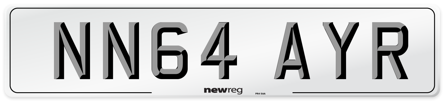 NN64 AYR Number Plate from New Reg